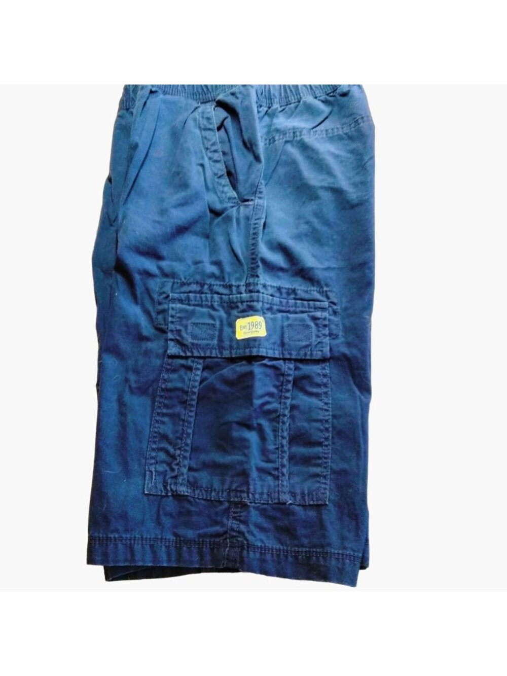 Place Cargo Shorts Boys 12 Blue Cotton Summer Hiking Gorpcore Elastic Waist